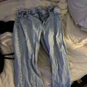 Abercrombie & Fitch Blue Straight Leg Jeans